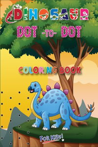 Dinosaur Dot To Dot Coloring Book For Kids