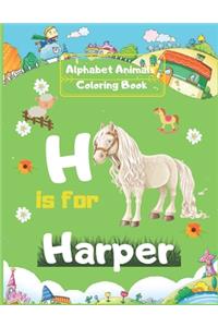 Alphabet Animals Coloring Book