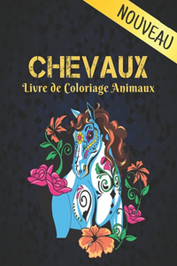 Chevaux Livre de Coloriage Animaux