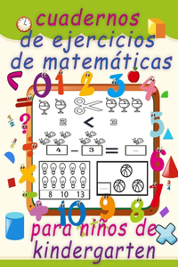 cuadernos de ejercicios de matemáticas para niños de kindergarten