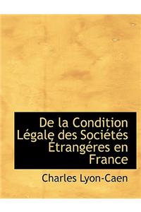 de La Condition Lacgale Des Sociactacs a Trangacres En France
