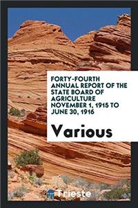 FORTY-FOURTH ANNUAL REPORT OF THE STATE