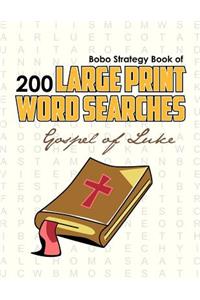 Bobo Strategy Book of 200 Large Print Word Searches