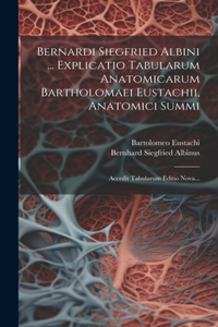 Bernardi Siegfried Albini ... Explicatio Tabularum Anatomicarum Bartholomaei Eustachii, Anatomici Summi