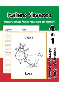 Italiano Slovacco Imparare Bilingue Animali Vocabolario con Immagini
