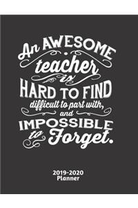 An Awesome Teacher Is Hard to Find