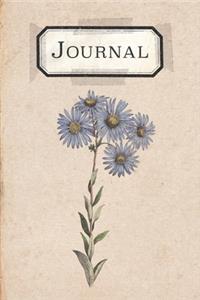 Vintage Floral Flower Botanical Journal Notebook