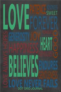 1 Corinthians 13 Love Never Fails Journal