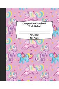 Unicorn Soft Cover Composition Notebook