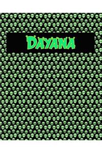120 Page Handwriting Practice Book with Green Alien Cover Dayana