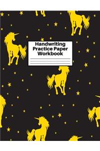 Handwriting Practice Paper Workbook