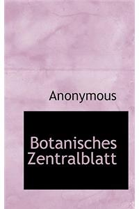 Botanisches Zentralblatt