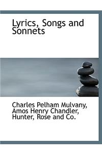 Lyrics, Songs and Sonnets