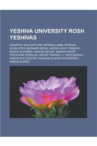 Yeshiva University Rosh Yeshivas