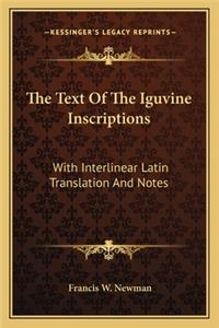 The Text Of The Iguvine Inscriptions
