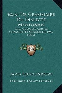 Essai De Grammaire Du Dialecte Mentonais