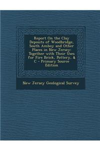 Report on the Clay Deposits of Woodbridge, South Amboy and Other Places in New Jersey: Together with Their Uses for Fire Brick, Pottery, & C - Primary