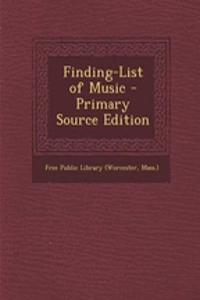 Finding-List of Music
