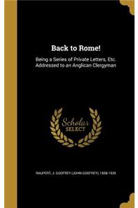 Back to Rome!