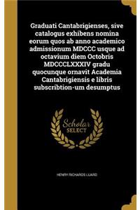 Graduati Cantabrigienses, Sive Catalogus Exhibens Nomina Eorum Quos AB Anno Academico Admissionum MDCCC Usque Ad Octavium Diem Octobris MDCCCLXXXIV Gradu Quocunque Ornavit Academia Cantabrigiensis E Libris Subscribtion-Um Desumptus