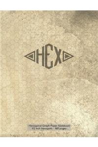 Hexagonal Graph Paper Notebook 1/2 inch hexagons - 160 pages