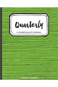 Quarterly Guided Bullet Journal Lime Tribal