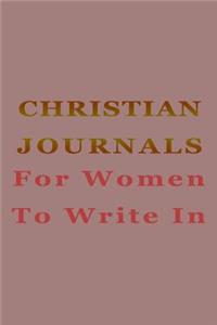 Christian Journals For Women To Write In