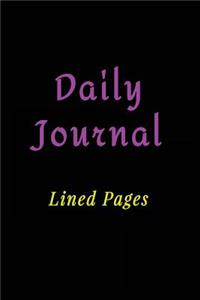 Daily Journal Lined Pages