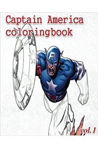 Captain America Coloring Book: 1