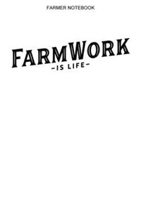 Farmer Notebook: Graph Paper Grid Interior - 100 Pages - Farming Logbook Farm Journal