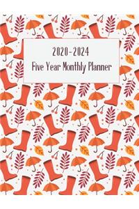 2020-2024 Five Year Monthly Planner