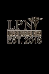 LPN. Licensed practical nursse EST. 2018