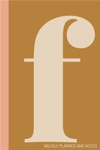f - Weekly Planner and Notes