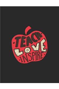 Teach Love Inspire Teacher Calendar 2020