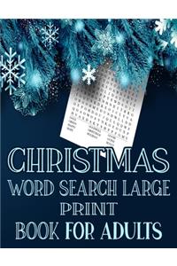 Christmas Word Search Large Print Book For Adults