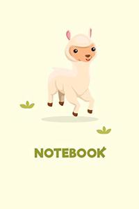 Cute Lama Animal Farm Notebook Birthday Gift