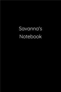 Savanna's Notebook