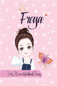Freya Daily Planner Notebook Diary