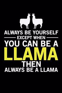 Always Be Yourself Except When You Can Be A Llama Then Always Be A Llama