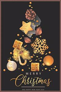 Merry Christmas and Happy New Year, Blank Lined Notebook / Journal / Diary