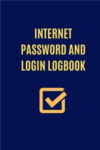 Internet Password and Login Logbook