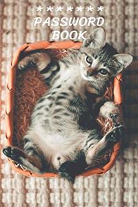 Internet Password Book with Tabs Keeper Manager And Organizer You All Password Notebook Lasy Cat