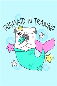 Super Cute Kawaii Mermaid Pug Dog Notebook