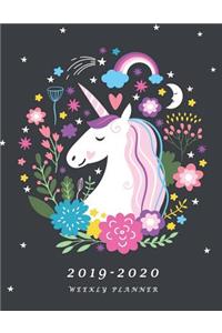 2019-2020 Weekly Planner: Large Two Year Planner with To-Do List (Bonus Unicorn Coloring Pages)