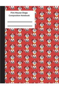 Fire House Dogs Composition Notebook