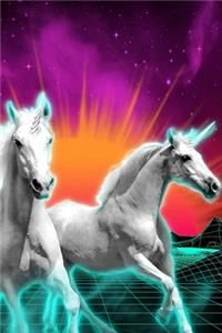 Retro 80's Unicorn Journal