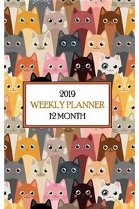 2019 12 Month Weekly Planner