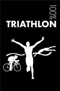 Triathlon Notebook: Blank Lined Triathlon Journal for Triathlete and Coach