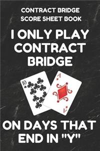 Contract Bridge Score Sheet Book