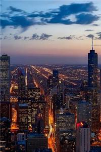 Sunset Over Chicago Skyline